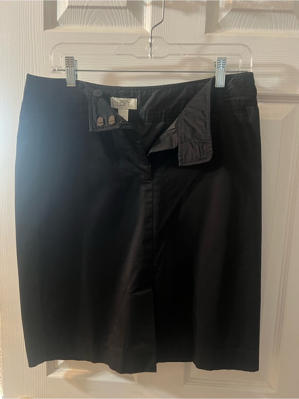 Ann Taylor Black Midi Skirt